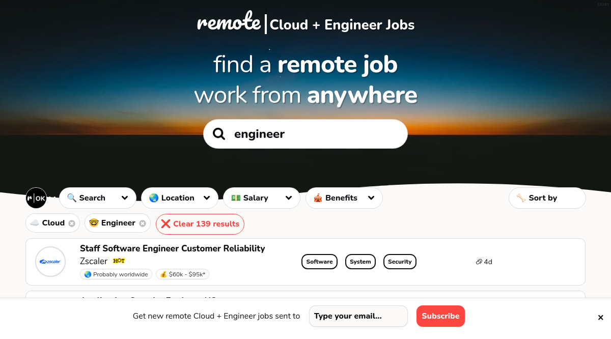 Remote Cloud + Engineer Jobs in July 2022